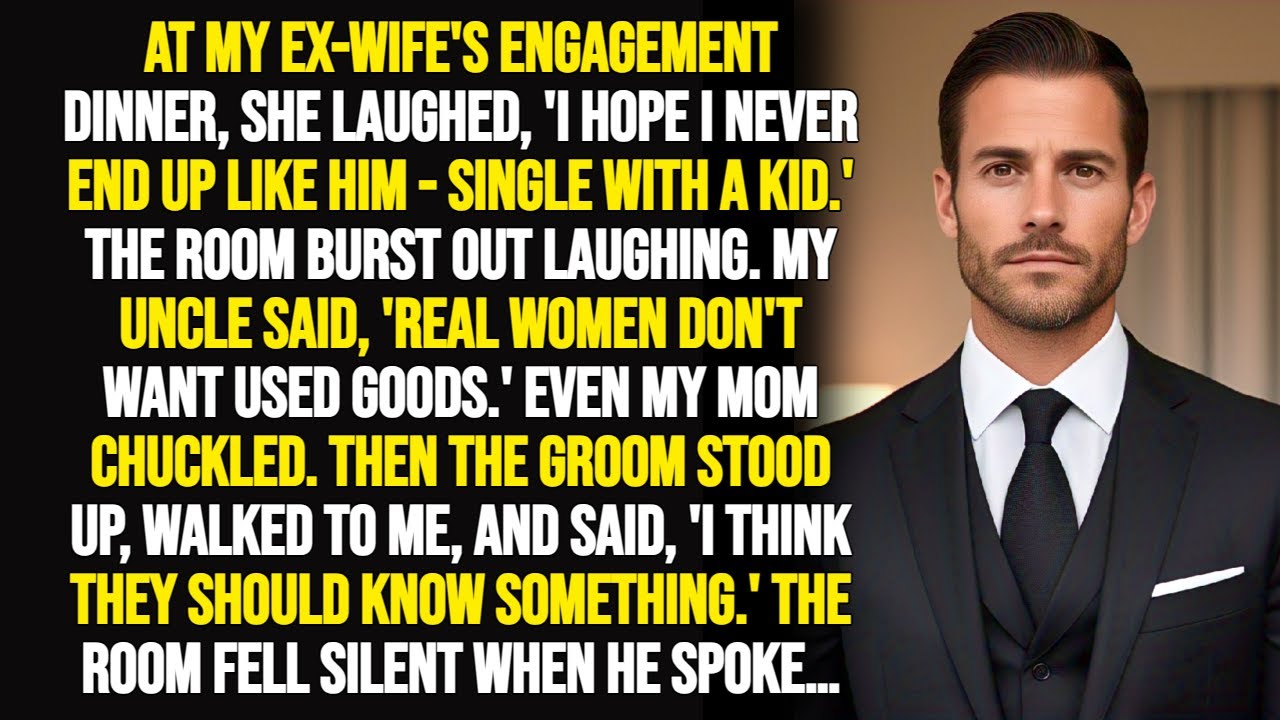 My Ex-Wife Mocked Me at Her Engagement Dinner—Then Her Fiancé Stood Up &Revealed Truth That Silenced