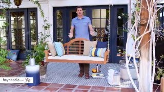 Belham Living Kimbro Lutyens Outdoor Porch Swing with Cushion - Product Review Video For more details or to shop this Belham Living porch swing visit Hayneedle at http://www.hayneedle.com/product/belham-living-