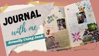 How to Actually USE Junk to Decorate My Journal  Junk Journal with Me