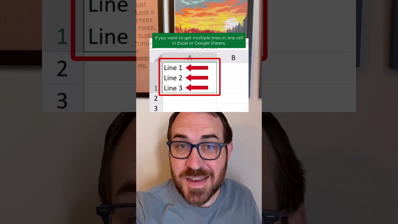 Get Multiple Lines In One Cell With This Shortcut