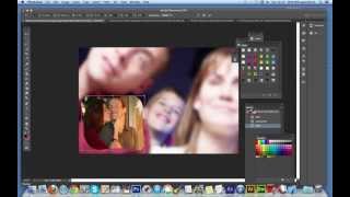 Create Multiple frames : masks on a single background in Photoshop