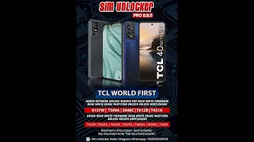 | Sim-Unlocker Pro | TCL 9137W TAB8 Latest Sec Unlock Sucess | Guide