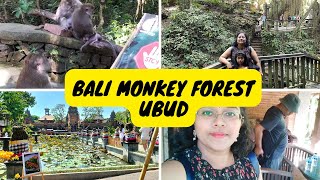 BALI Vlog -Day 2/Monkey Forest Sanctuary Ubud/Saraswati Temple /Balinese food