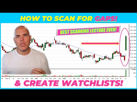 HOW TO Make A WATCHLIST For Trading GAPS: Scanning 101