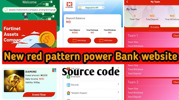 New power Bank website Scripts red pattern php script || investment app scripts 2025 || #powerbank