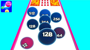 2048 Runner Balls: Ball games ! All Levels Gameplay (10-16) android,ios