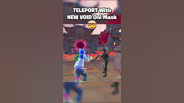 How To TELEPORT Using NEW Void Oni Mask 🤯 #shorts #fortnite
