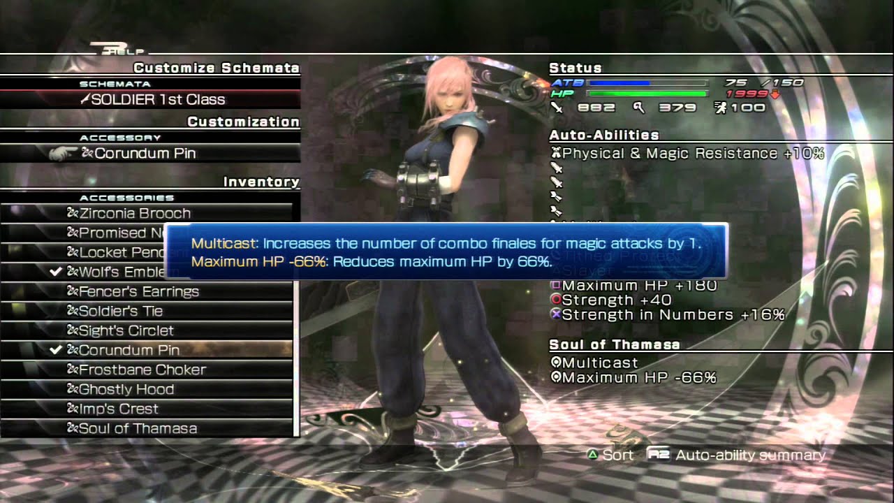 Lightning Returns: FF-XIII - City of Ruins: Equip Soul of Thomas (Yuna