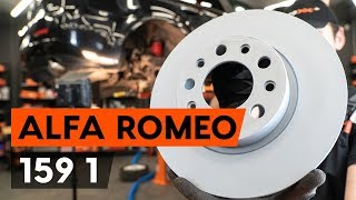 Cómo cambiar Frenos de disco ALFA ROMEO 159 Sportwagon (939) - vídeo gratis en línea