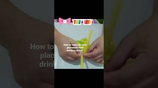 how to make diy mini placemats from drinking strawdiycraftideas shortvideo strawmatsplacemats