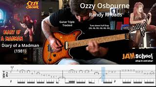 Ozzy Osbourne Diary Of A Madman Randy Rhoads Guitar Solo With Tab