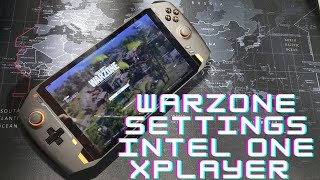 Intel One XPlayer Call of Duty Warzone Settings