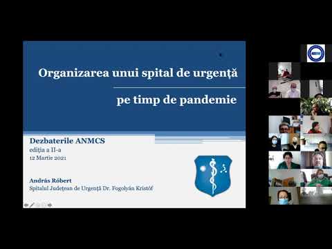 Organizarea unui spital pentru a putea răspunde provocărilor generate de Pandemia cu SARS-CoV-2