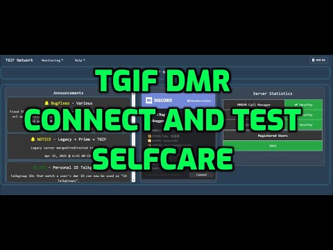 TGIF DMR connect and Test -Look at new web site