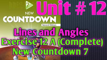 Countdown 7 Exercise 12a | Complete | Oxford new countdown 7 second edition | Oxford Math class 7|