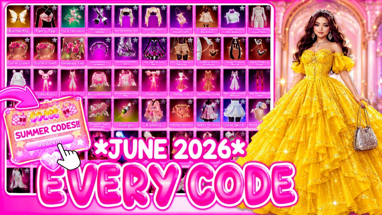 NEW CODES!!* ALL WORKING CODES IN DRESS TO IMPRESS *JUNE 2026