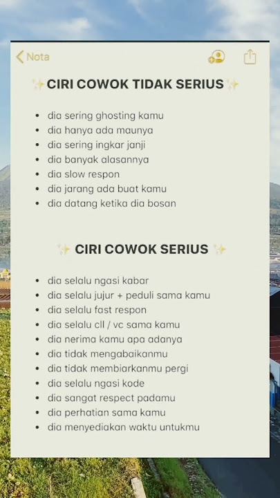 buat kalian para cewe wajib tau ciri ciri cowok serius dan tidak serius #faktacowok #quotes#trending