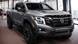 New Nissan Titan Warrior 2024 V8 FullSize Pickup Trucks Interior And Exterior in Detail