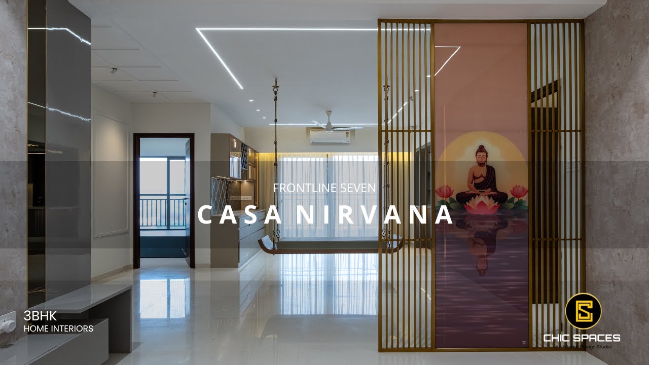 Luxury 3BHK Vacation Home Interiors at Frontline 7 Hyderabad| Luxury NRI Apartment Tour  @ChicSpaces