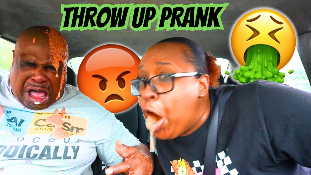 EXTREME THROW UP PRANK ON MY ANGRY FIANCE! MUST WATCH *HE CRASHED OUT
