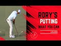 Rory McIlroy Putting at the 2024 US Open