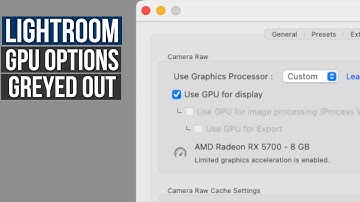 Adobe Lightroom Classic - GPU Acceleration Grayed Out Fix