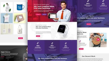how to create creative agency website using html and css