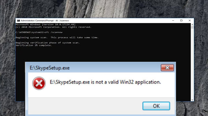 Lỗi is not a valid win32 application win xp