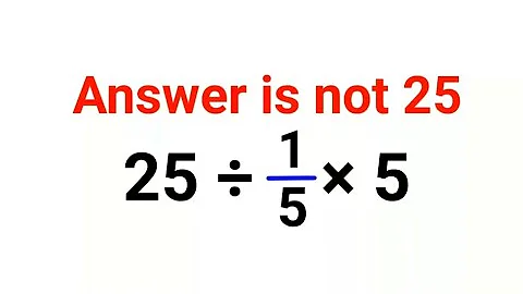 25÷1/5×5 The answer is not 25. Many got it wrong!  Ukraine Math Test #math #percentages #ukraine