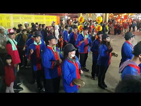 2017 12 30彰化鹿港廈菜園紫極殿【玄天上帝】入火安座遶境大典   鹿港振澤堂 澤聲鑼 轎前鼓