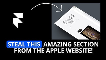 How to redesign a section of the Apple Website || Framer Tutorial