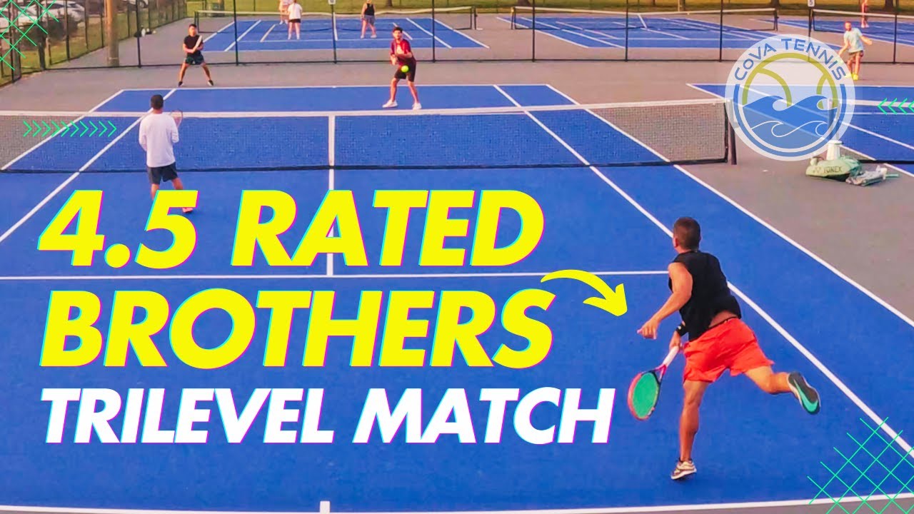 Brothers Playing USTA Tennis Match | 4.5 Rated Trilevel Doubles - YouTube