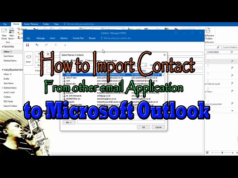 How to import contact from other email to Microsoft Outlook (with .CSV File)