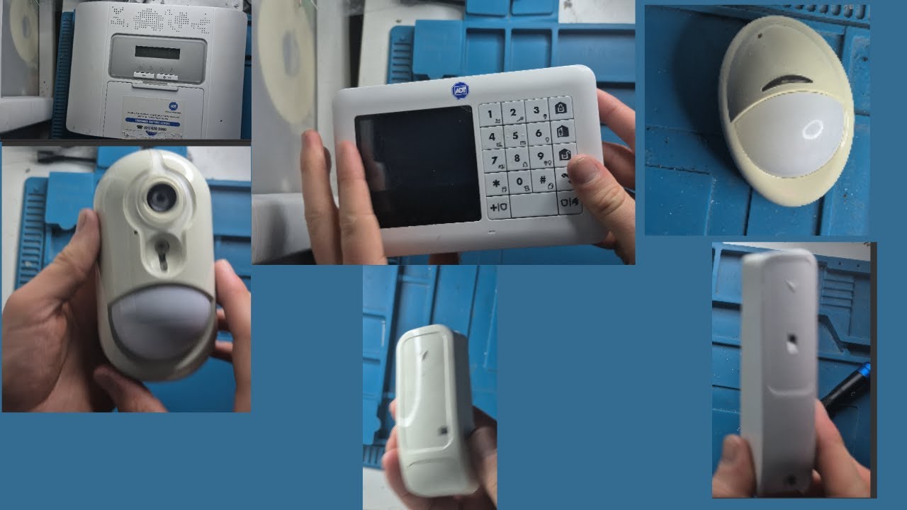 ADT Visonic wireless controlpanel pir pir with camera, keypad, door/window contact shock dissasmble