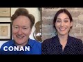 #ConanAtHome: Lizzy Caplan Full Interview - CONAN on TBS