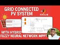 Grid connected PV with Hybrid Fuzzy Neural Network MPPT in MATLAB | Hybrid Fuzzy Neural Network MPPT