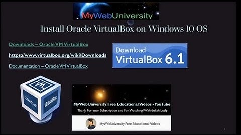 Download, Install, and Configure Oracle VirtualBox on Windows 10