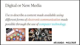 GROUP 4, LESSON 4: TYPES OF MEDIA