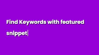 Semdash Long Tail Keywords Report: Find Easy SEO Wins