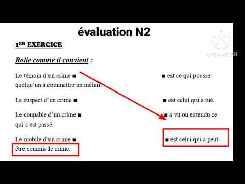 3ème année collège évaluation N2 semestre 2الفرض التاني الدورة التانية rédige une nouvelle policière