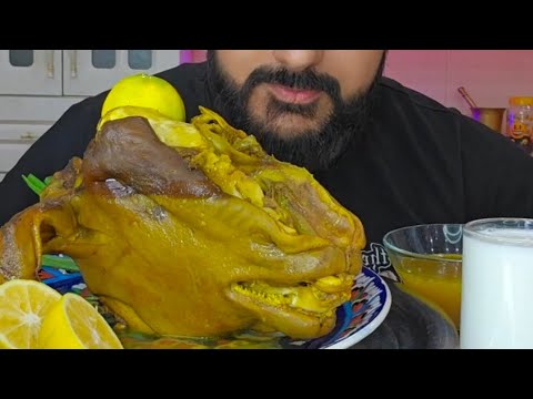 تحدي الباجة العراقية اكل اكبر رأس خروف عملاق Eat Sheeps Head 