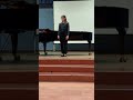 My first college evaluation (singing)
