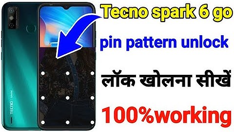 Tecno spark 6 go hard reset pattern unlock // how to hard reset tecno spark 6 go