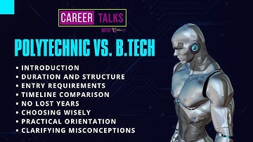 Difference between Polytechnic and B.tech | Diploma in Engineering Vs B Tech Degree |Career guidance