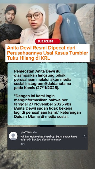 Anita Dewi Di Pecat #trendingtopic #tumblerviral  #krl #tumblerhilang