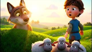 The Boy Who Cried Wolf 🐺 | Classic Moral Story in Rhyme | Cute 3D Animation for Kids screenshot 3