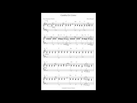 Cambia un uomo (spartito pianoforte) - Marco Mengoni