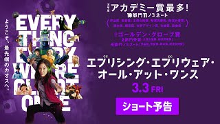 本年度アカデミー賞 最多11ノミネート！『エブリシング・エブリウェア・オール・アット・ワンス』ショート予告　【3.3（金）公開】