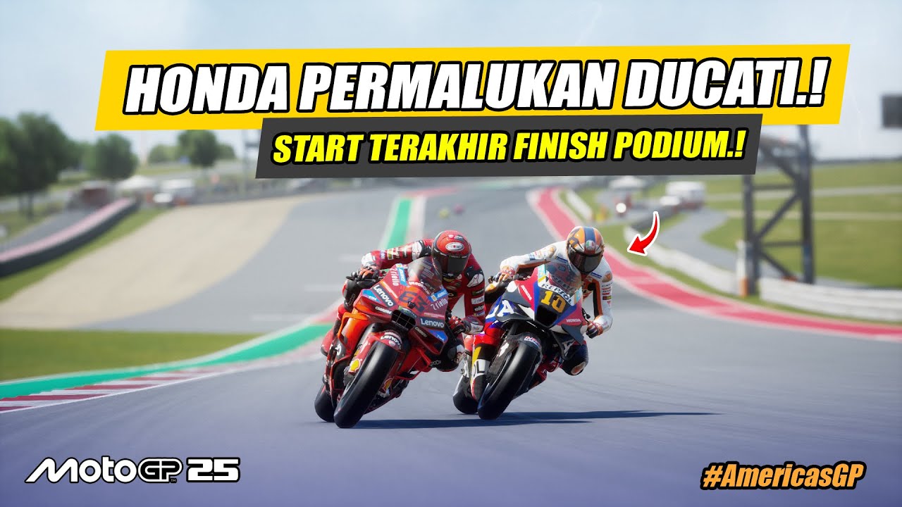 RACE MotoGP 2025❗THE REAL CAPTAIN OF AMERIKA😱❓KERJA KERAS HONDA BERBUAH MANIS🔥