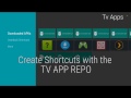 Generate leanback shortcuts with the tv app repo